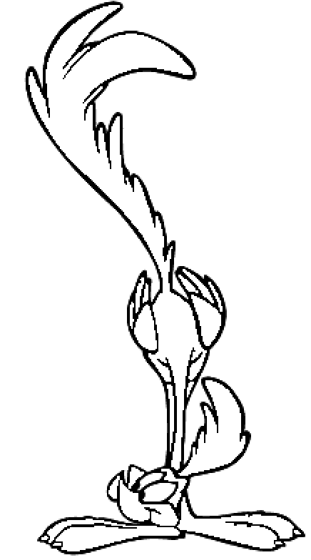 coloriage bip bip observe